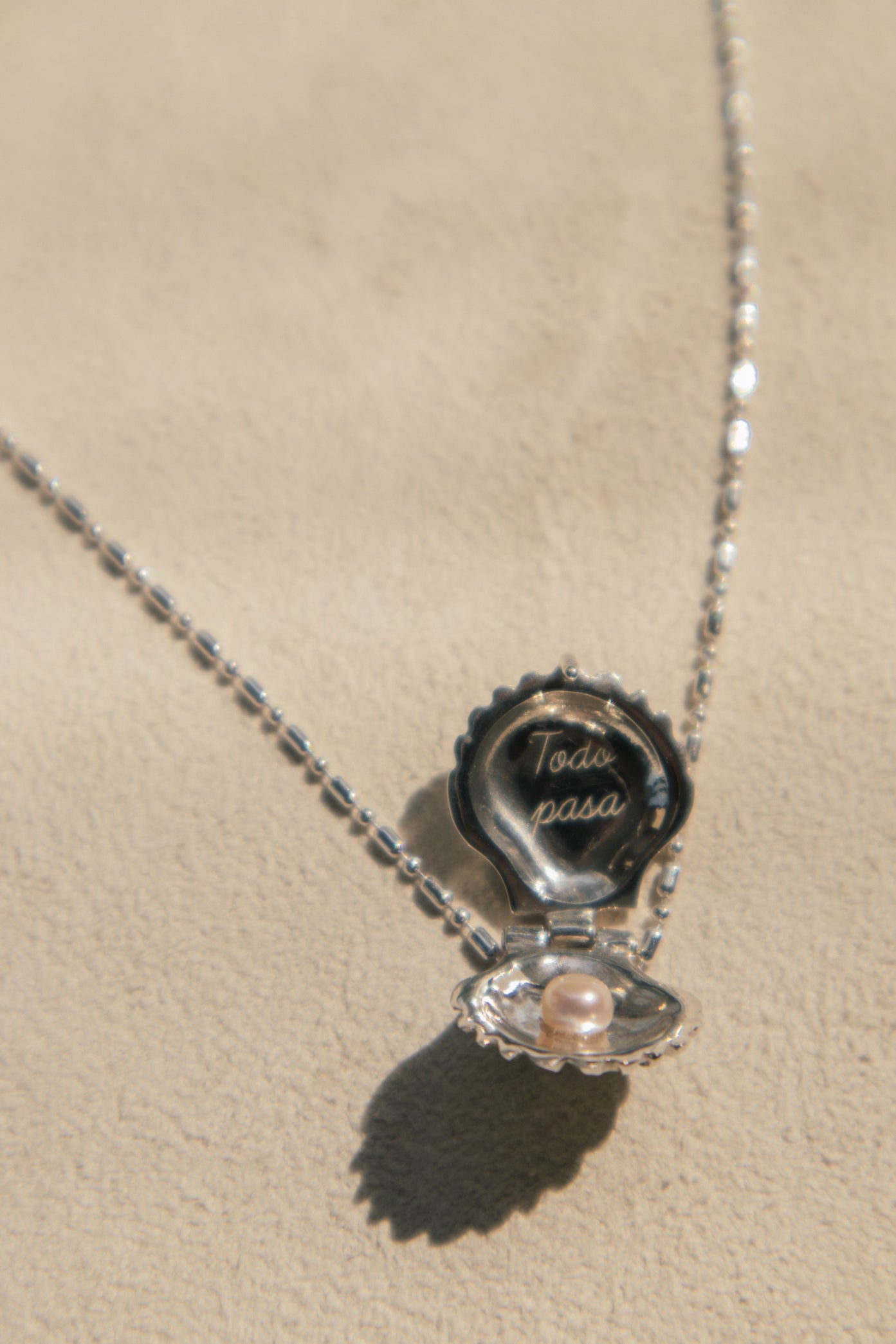 La Perlita Charm Necklace - 925 Silver