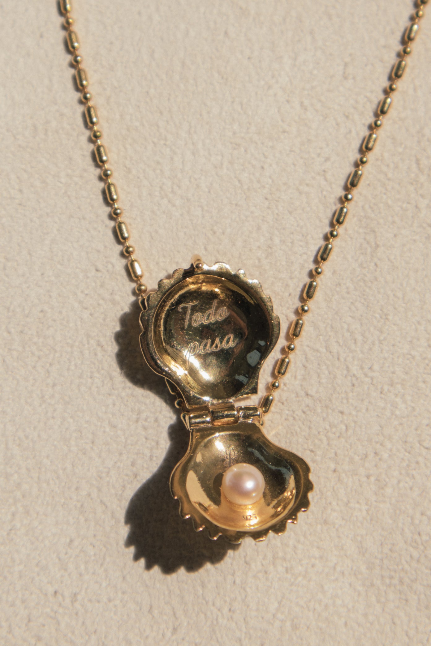 Collar La Perlita - 18k Oro Vermeil
