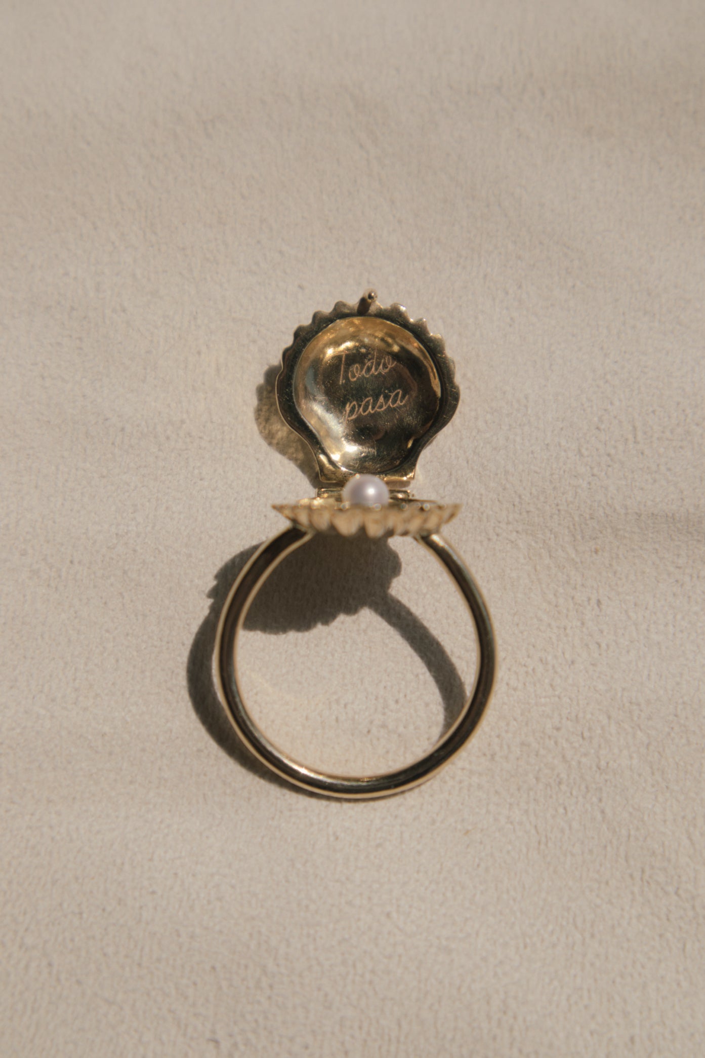Anillo La Perlita - 18k Oro Vermeil