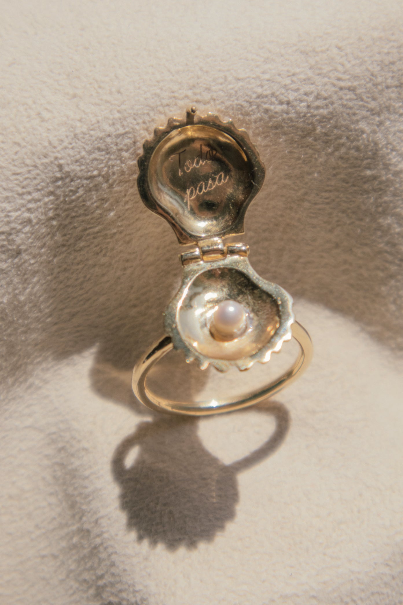 Anillo La Perlita - 18k Oro Vermeil
