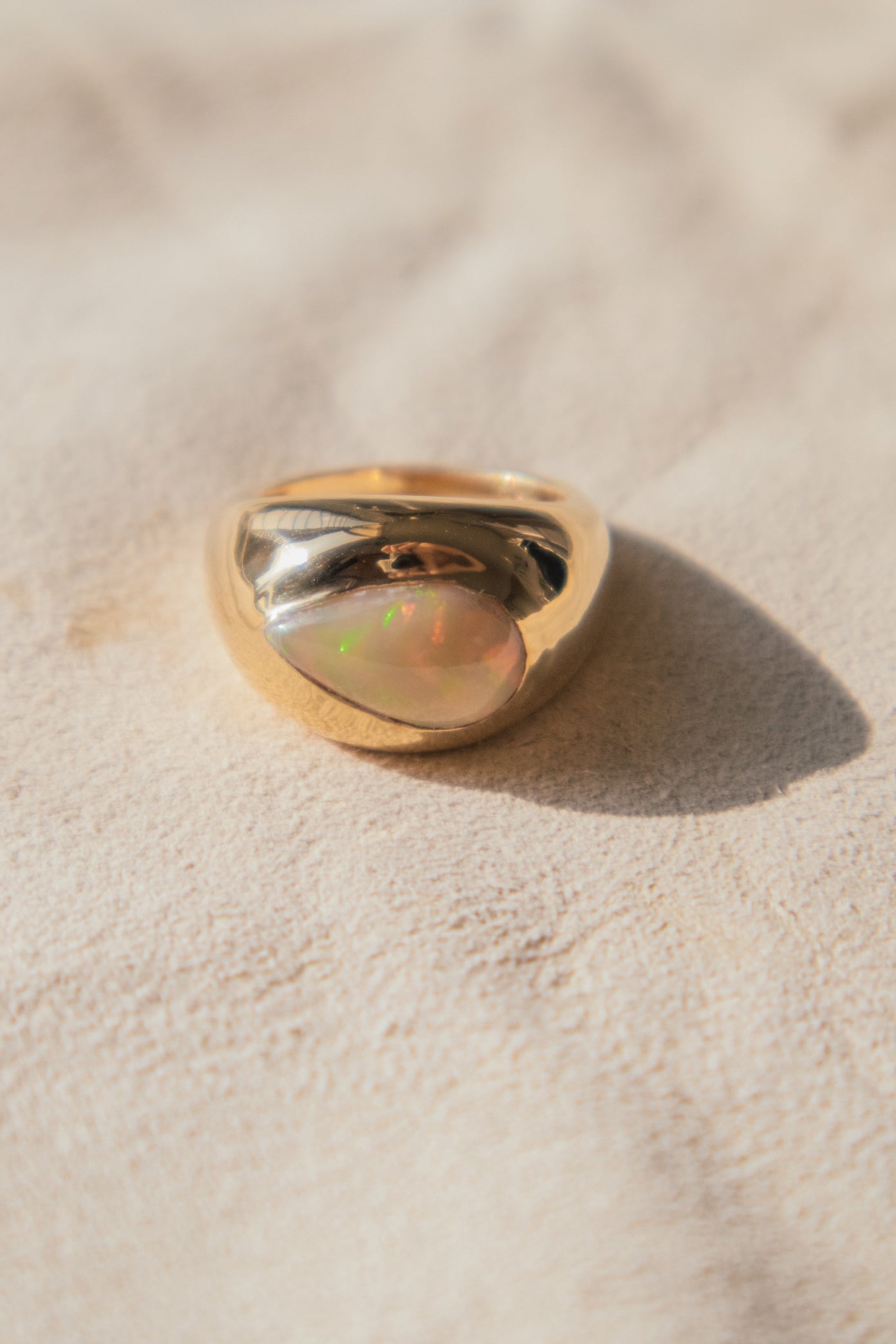 Arp Chunky Opal Ring - 18K Gold Vermeil