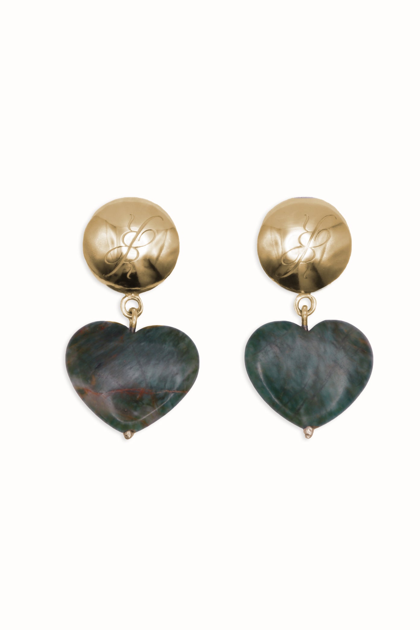 Dionne Jade Earrings - 18K Gold Vermeil