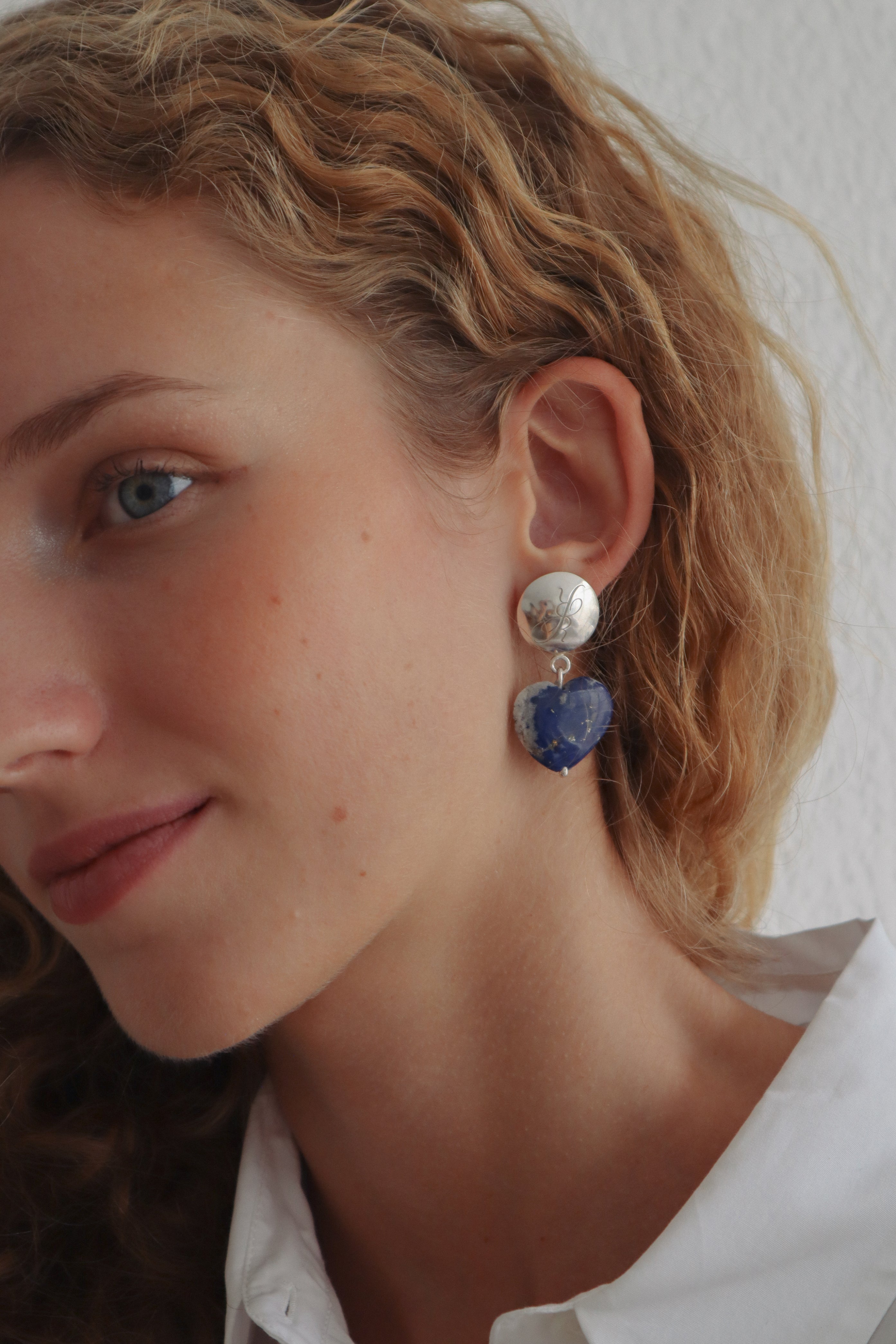 Dionne Lapis Earrings - 925 Silver