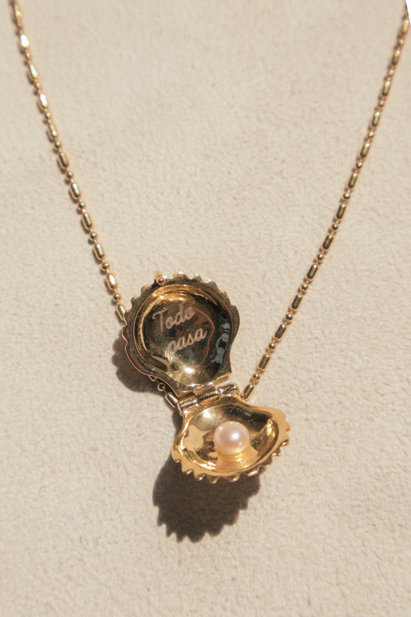 La Perlita Charm Necklace - 18K Gold Vermeil