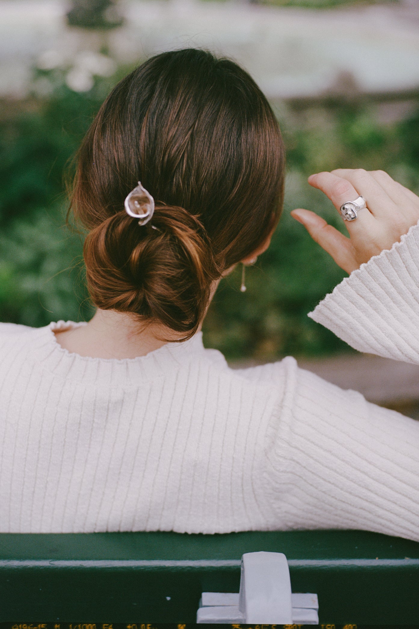 La Flor Silver Hair Pin - Calla Lily