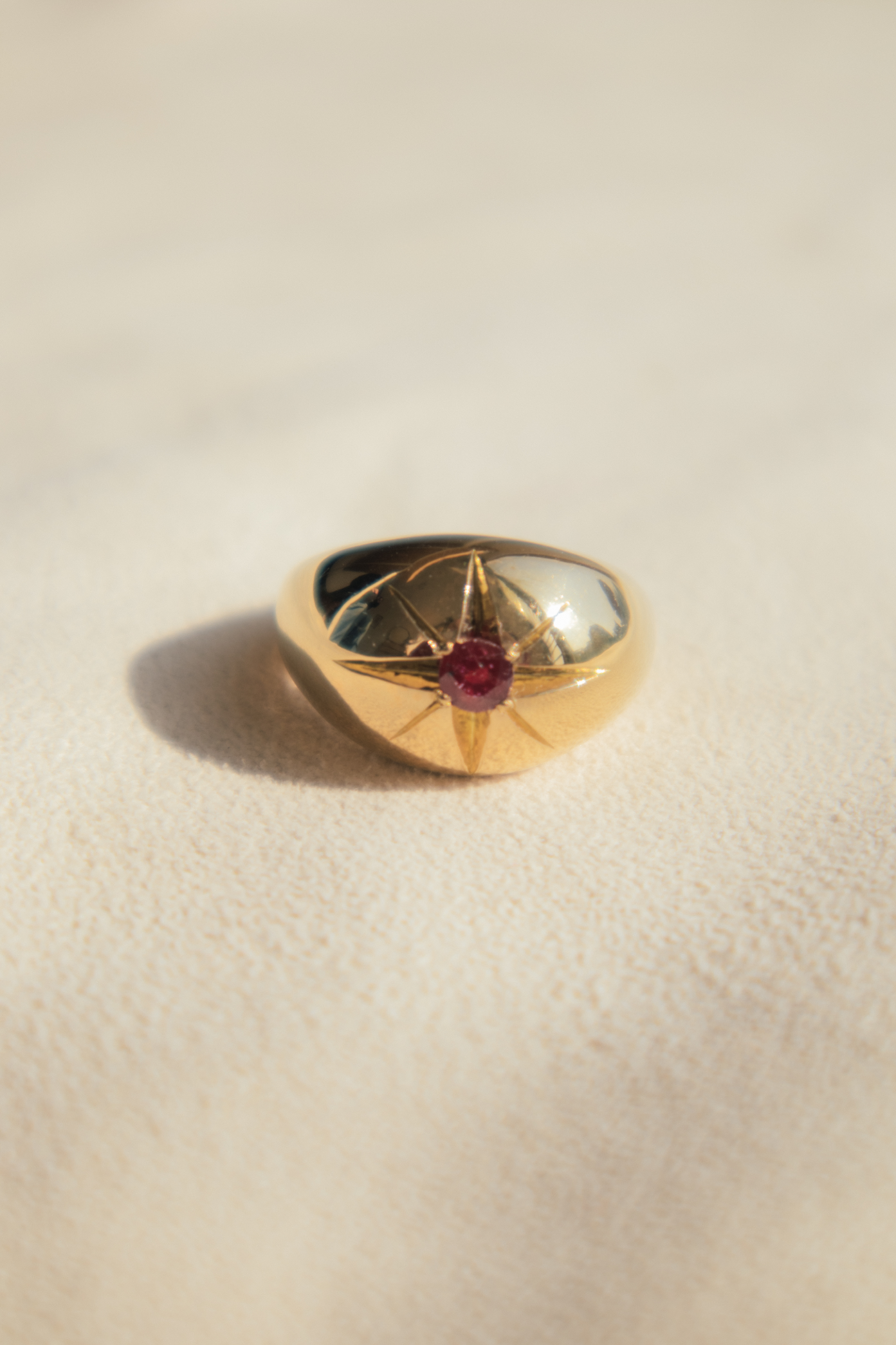 Soma Star Setting Ring - 18k Gold Vermeil