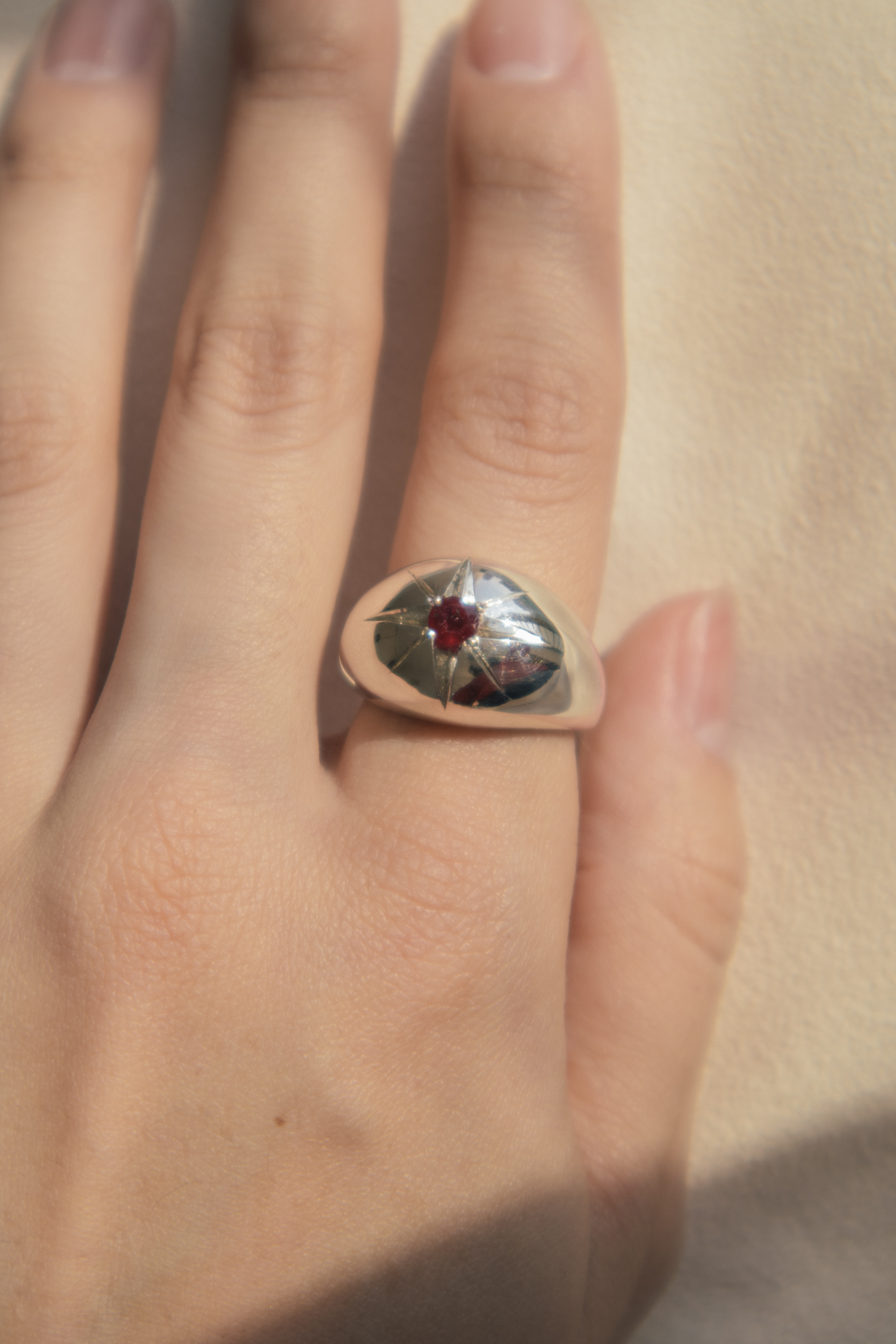 Soma Star Setting Ring - 925 Silver